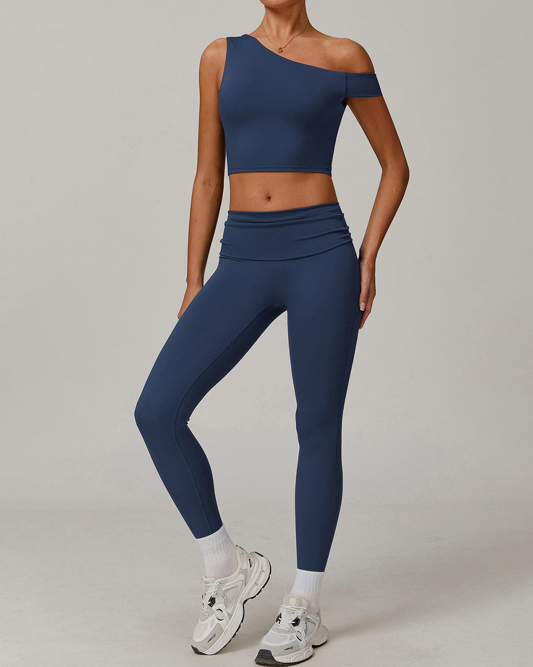 Demi Crop Top - Navy
