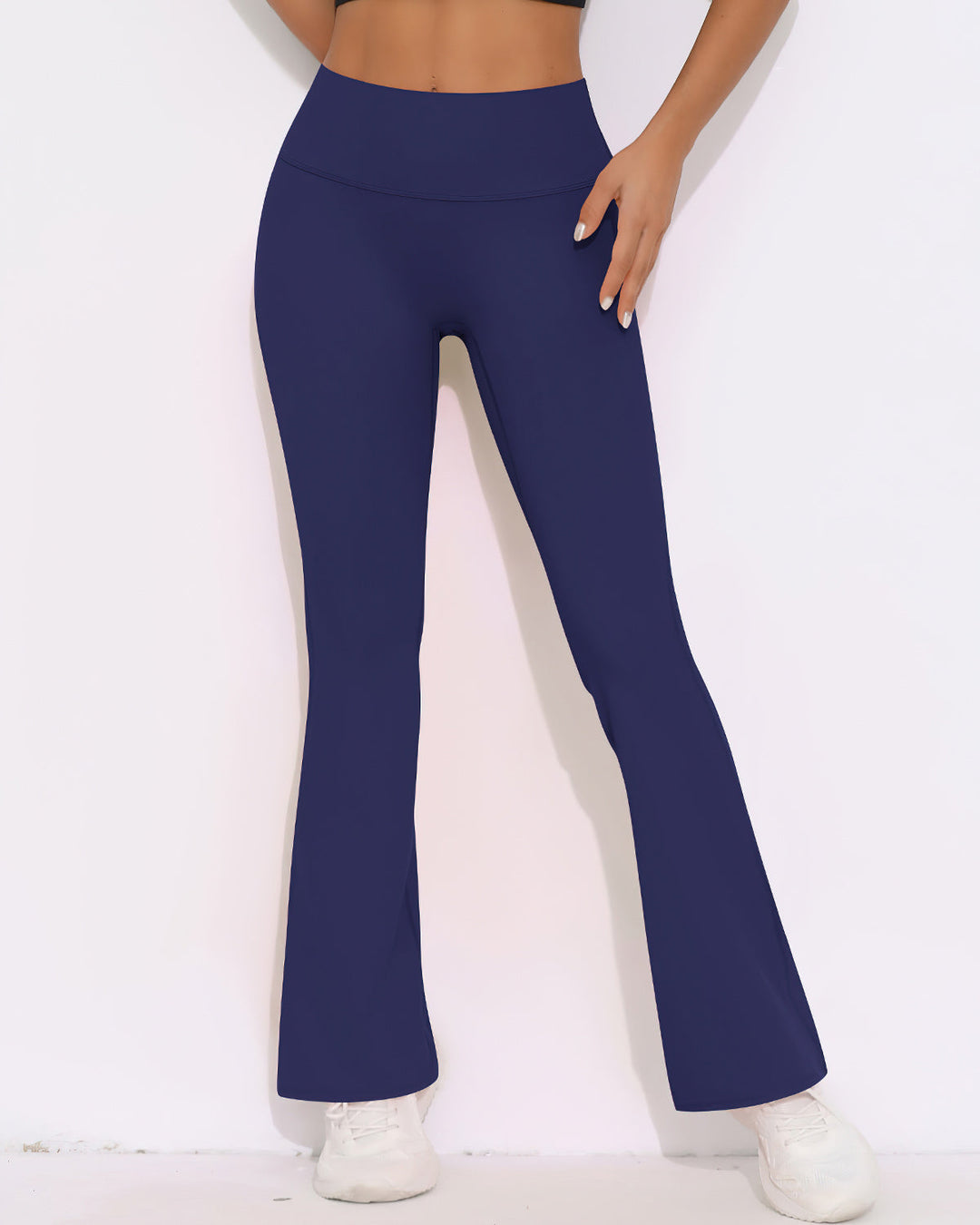 Elara Scrunch Flare Leggings - Indigo