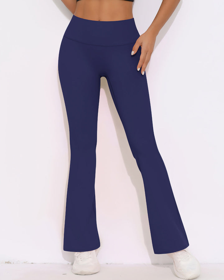 Elara Scrunch Flare Leggings - Indigo