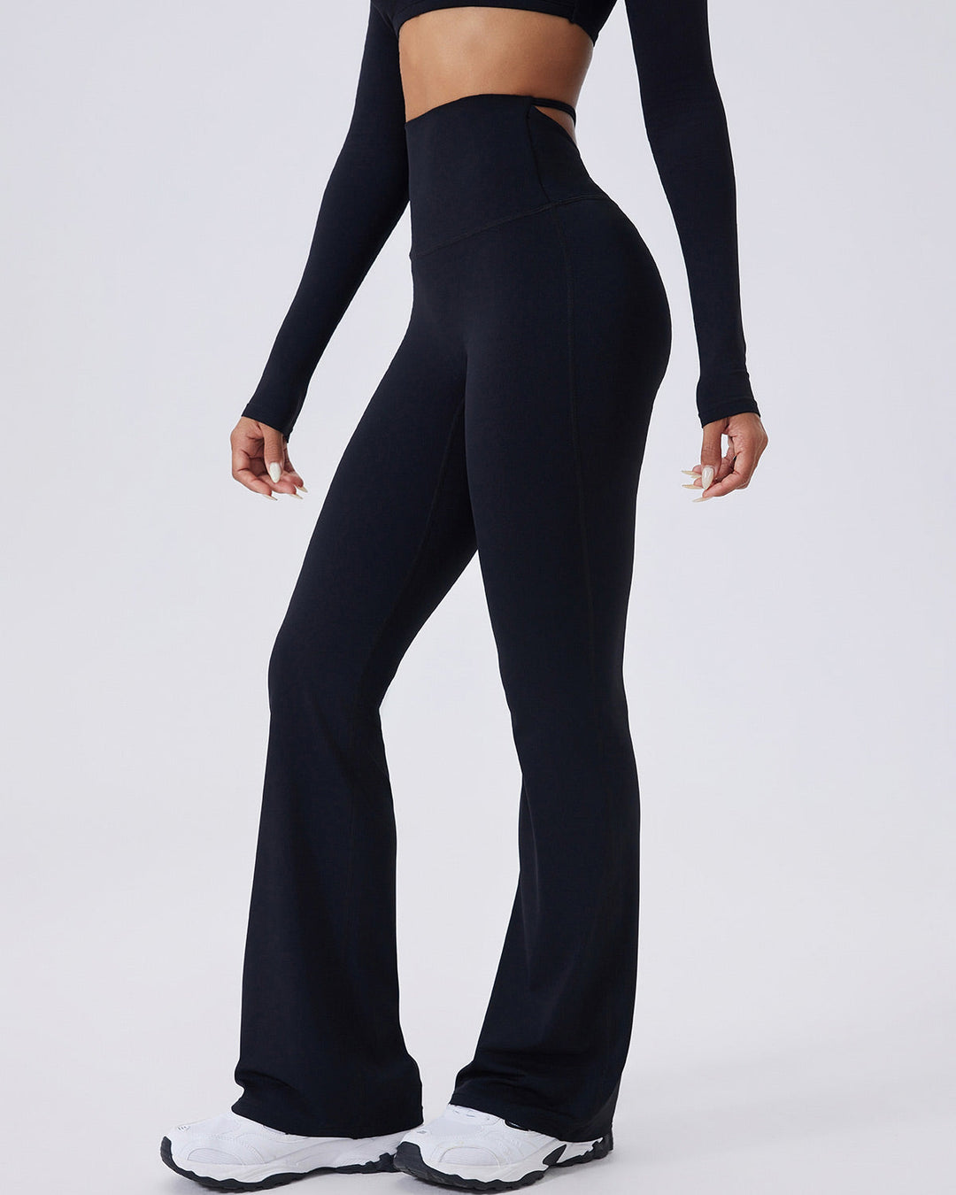 Elise Flare Leggings - Black
