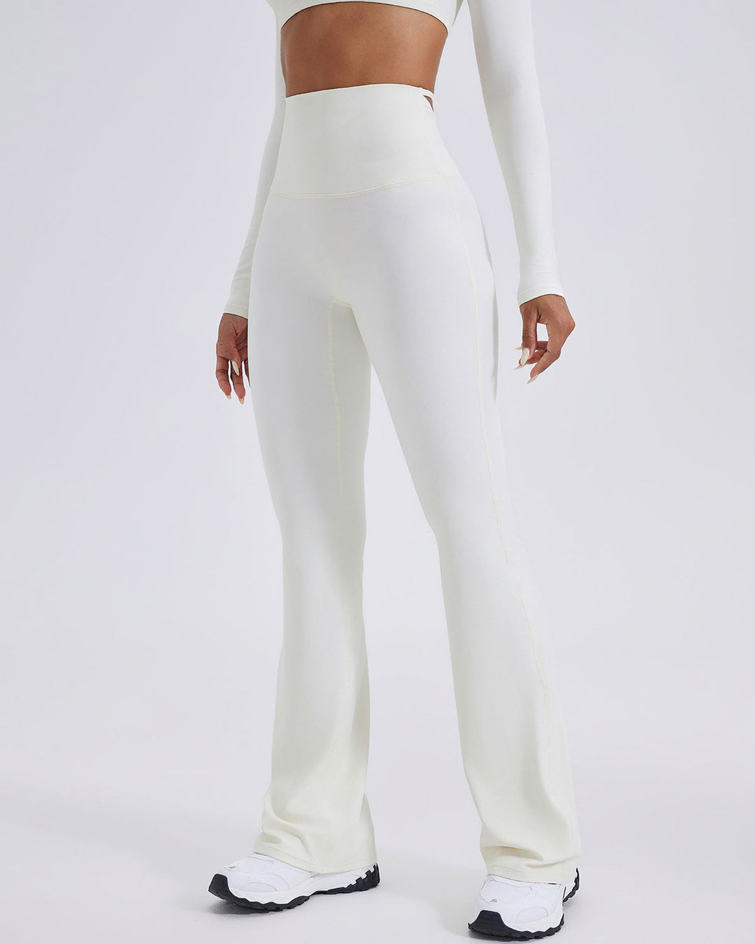 Elise Flare Leggings - Cream
