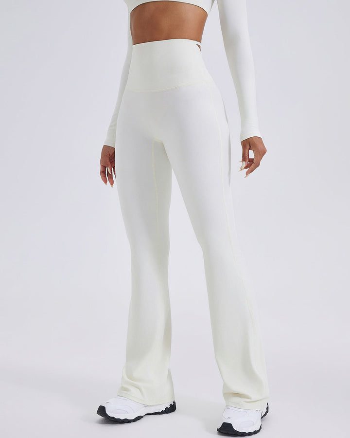 Elise Flare Leggings - Cream