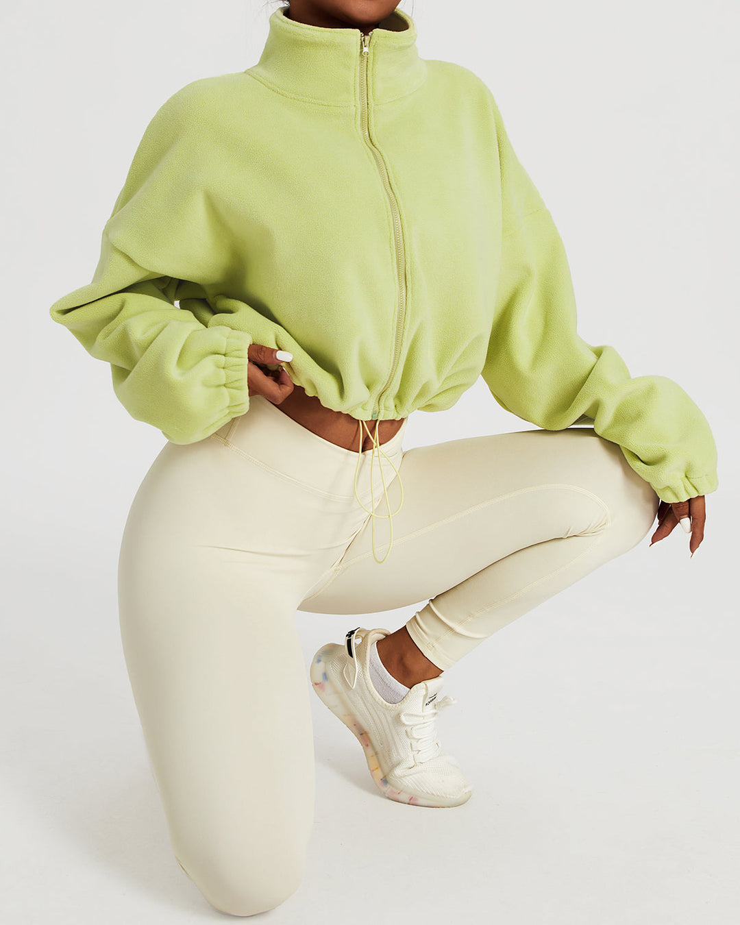 Ellie Crop Pullover - Green