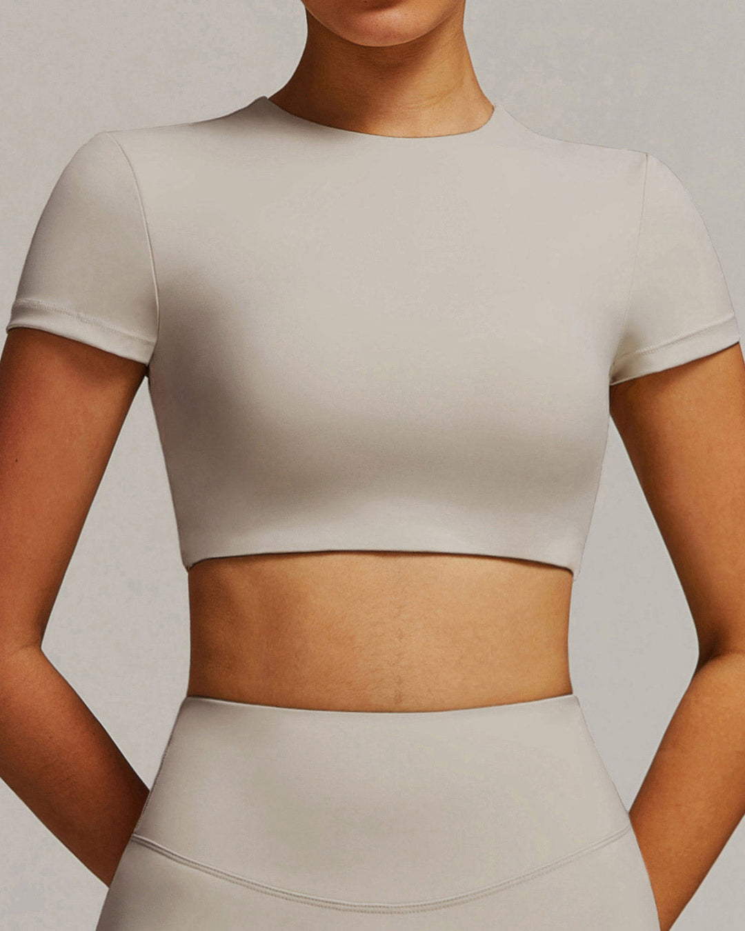 Eula Crop Top - Beige