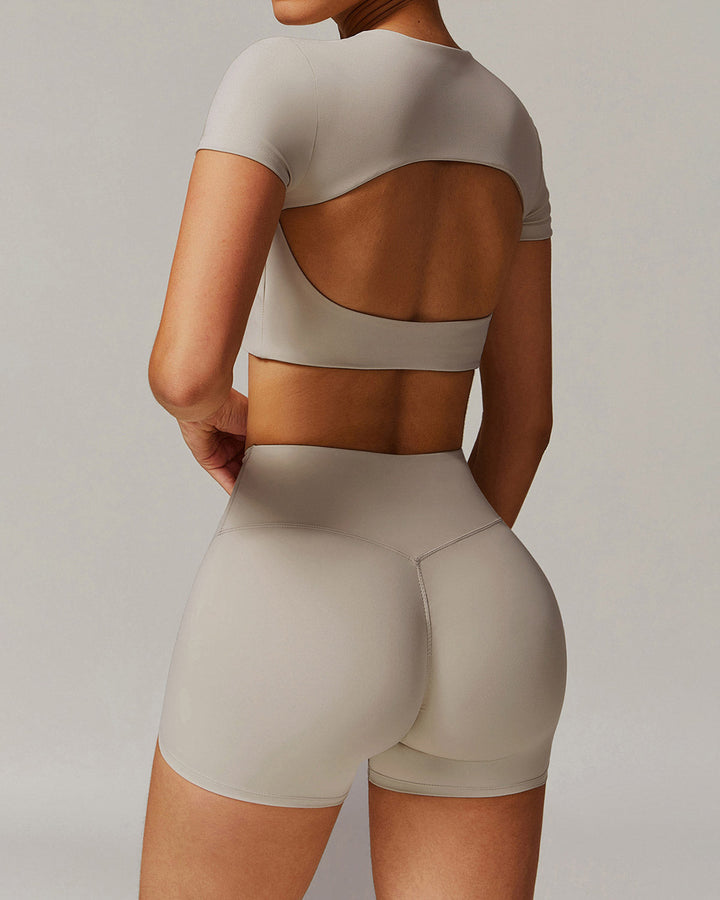 Eula Crop Top - Beige