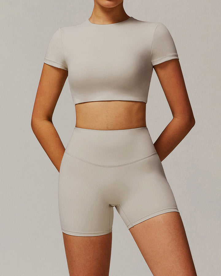 Eula Crop Top - Beige