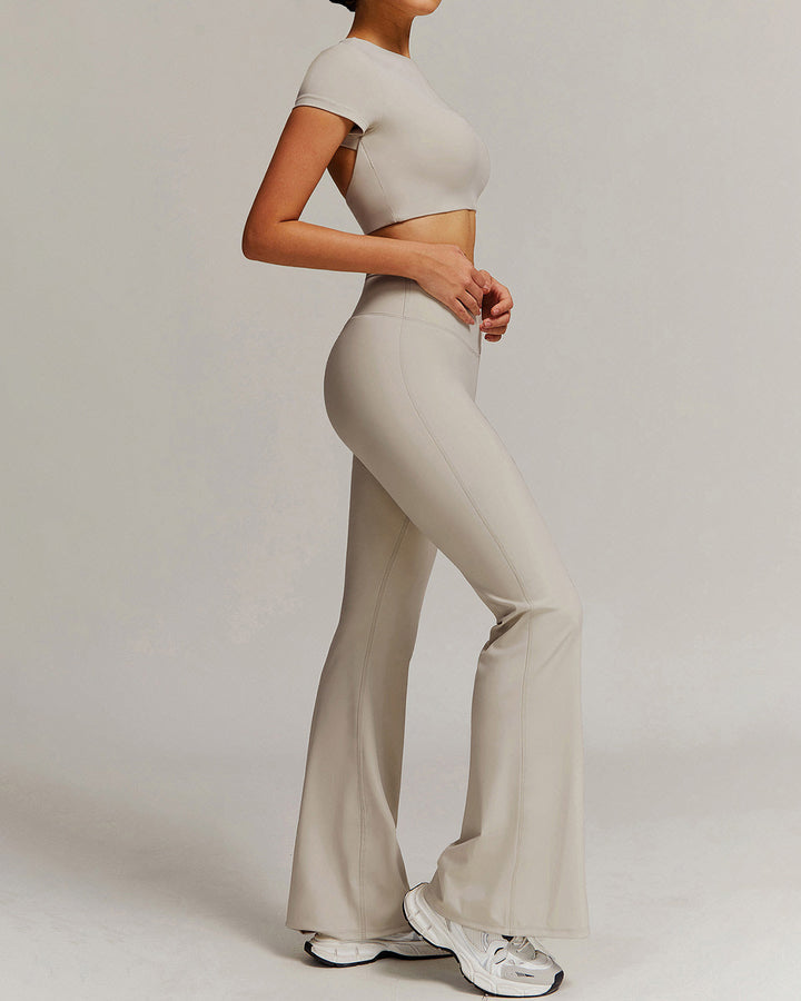 Eula Crop Top - Beige