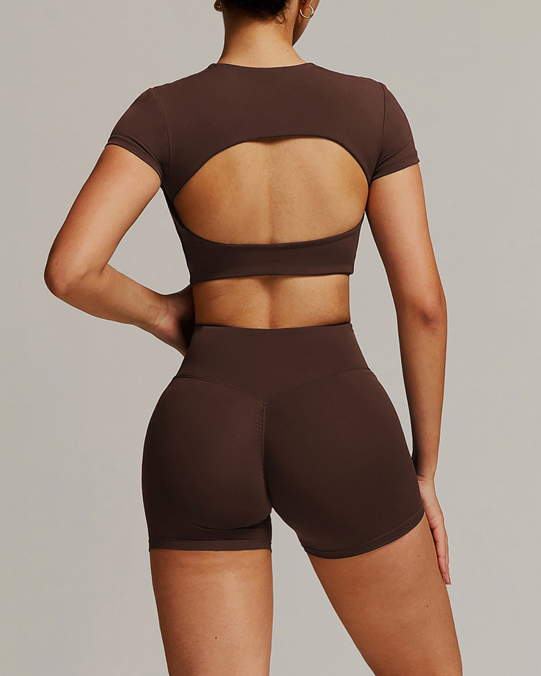 Eula Crop Top - Brown