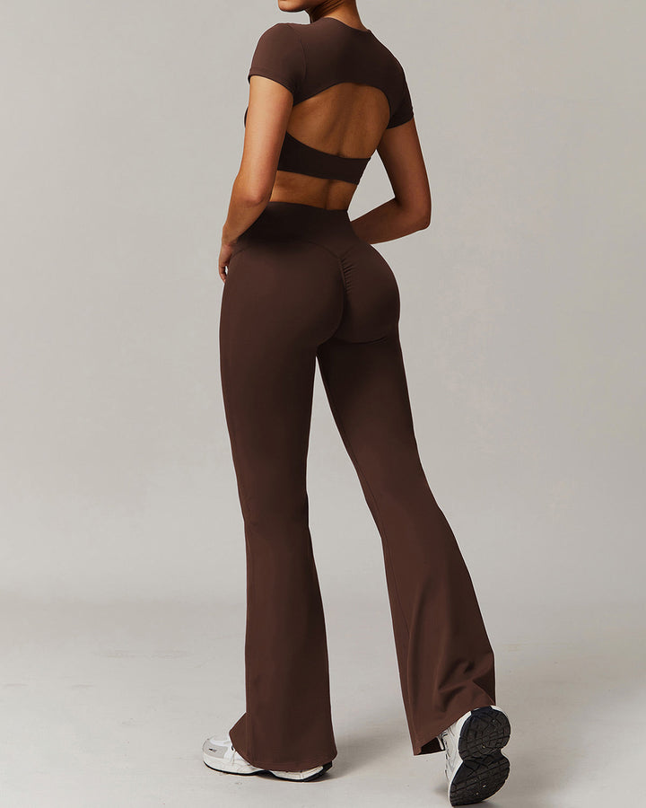 Eula Crop Top - Brown