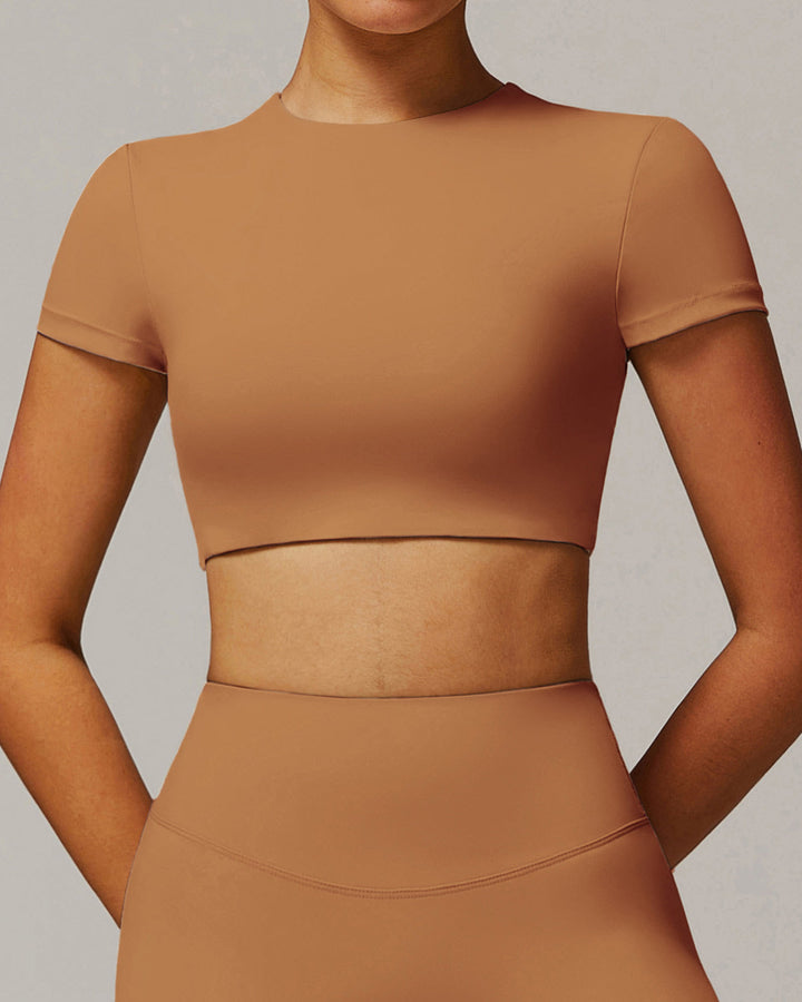 Eula Crop Top - Caramel