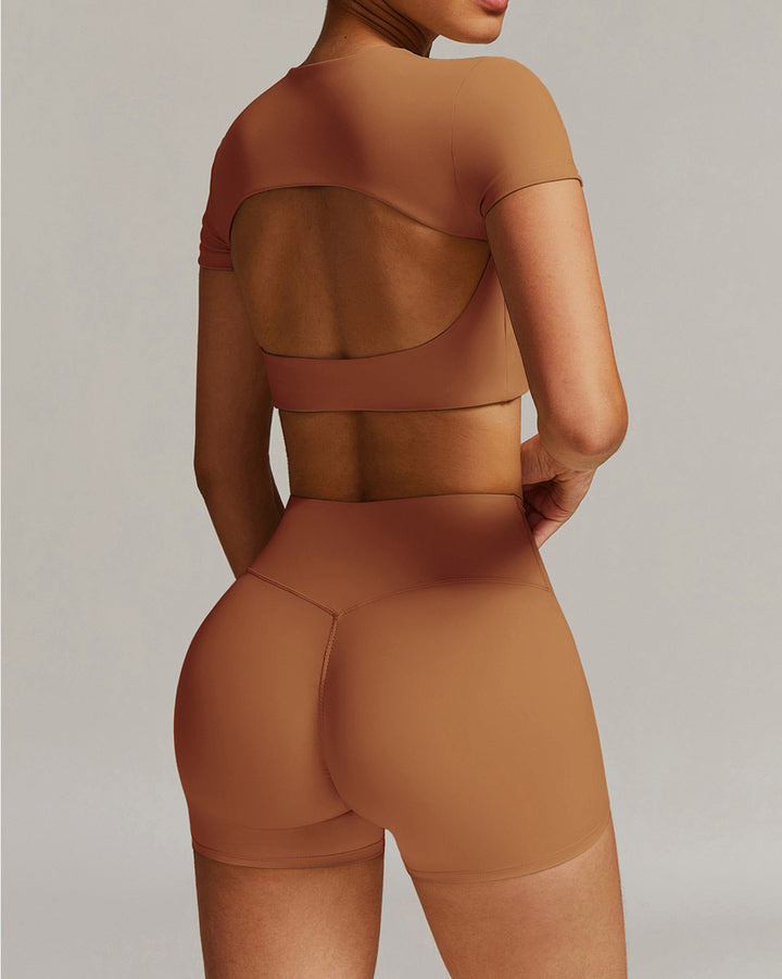 Eula Crop Top - Caramel