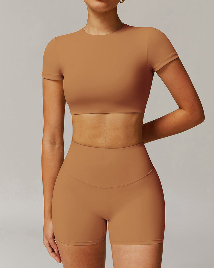 Eula Crop Top - Caramel