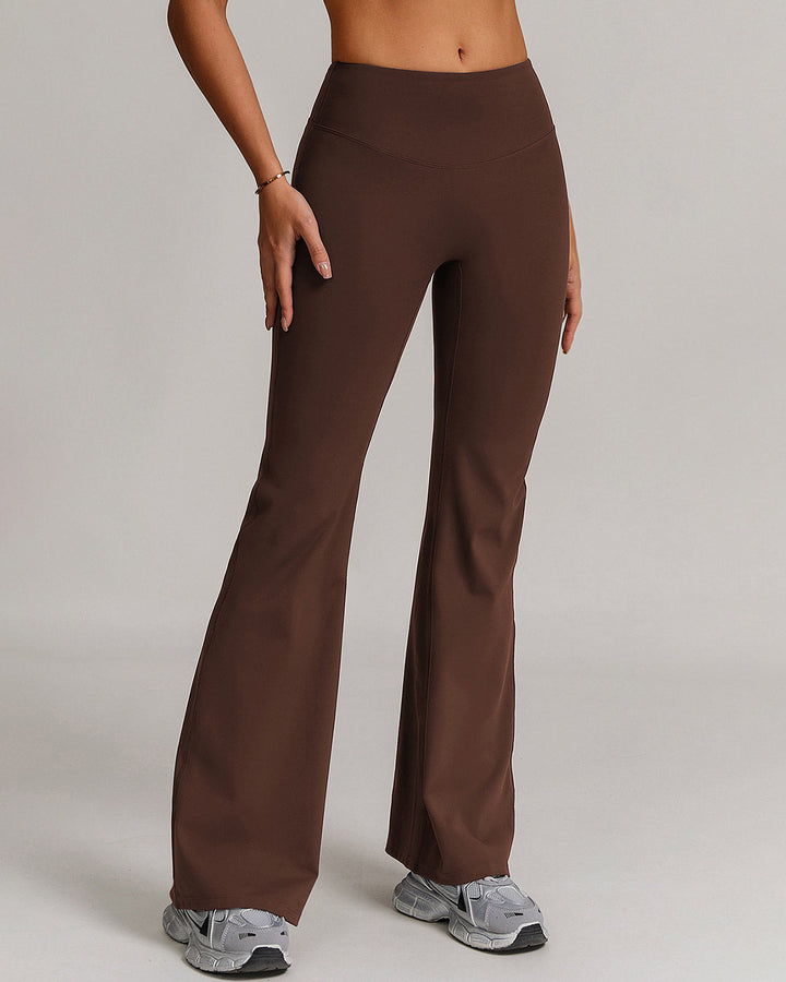 Eula Flare Leggings - Brown