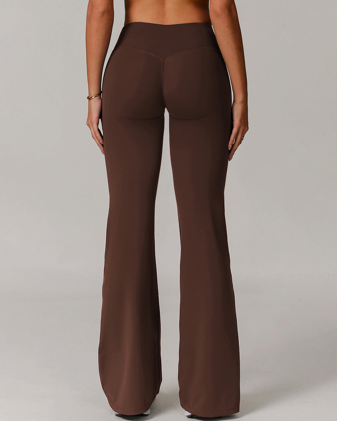 Eula Flare Leggings - Brown
