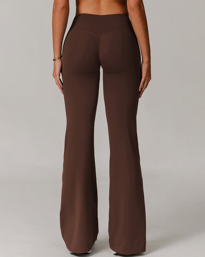 Eula Flare Leggings - Brown