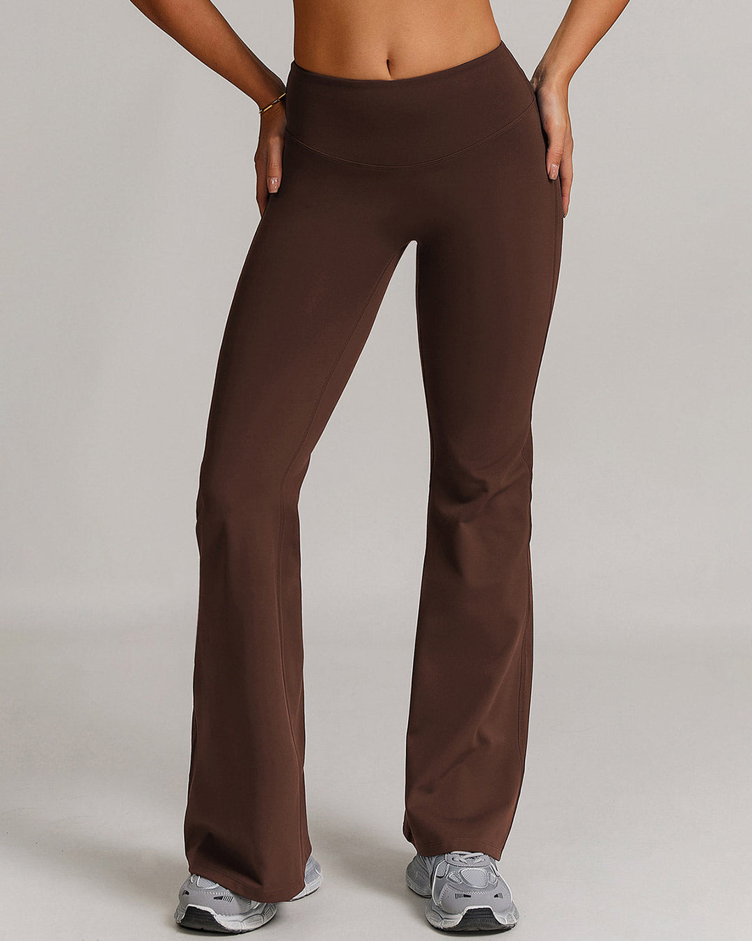 Eula Flare Leggings - Brown