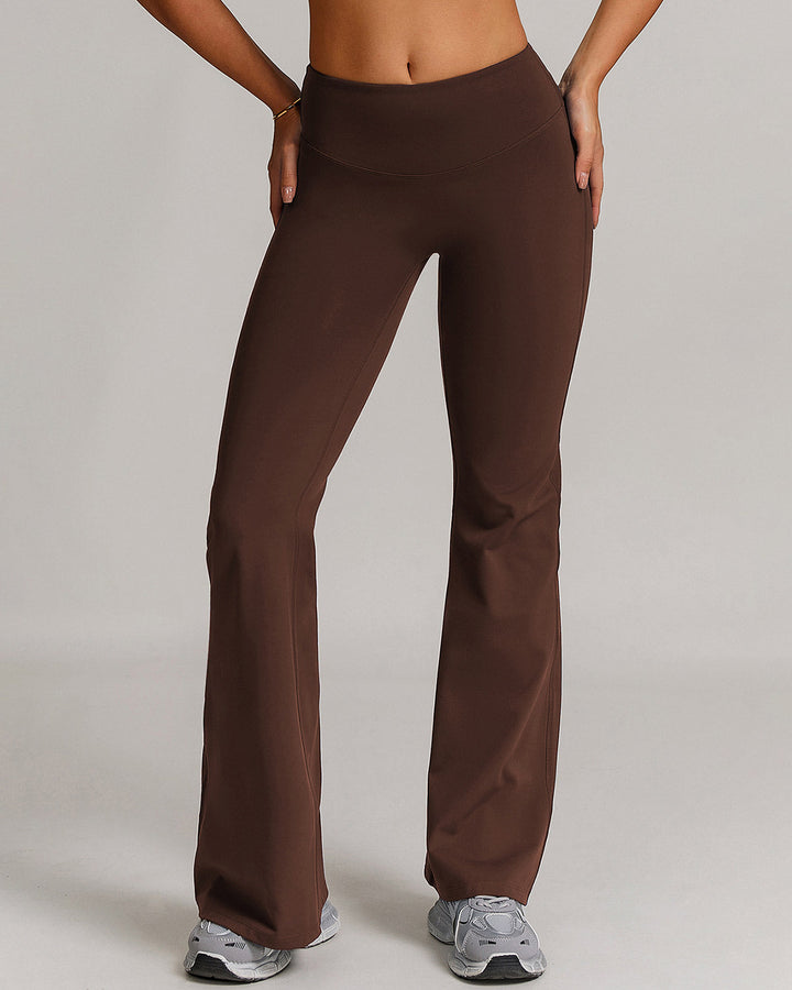 Eula Flare Leggings - Brown