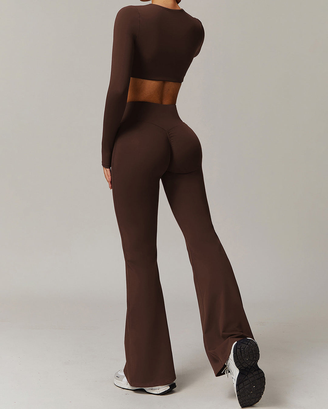 Eula Flare Leggings - Brown