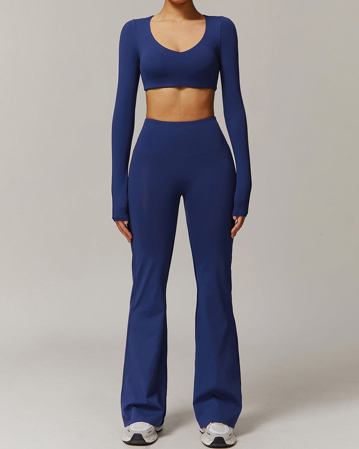 Eula Flare Leggings - Navy
