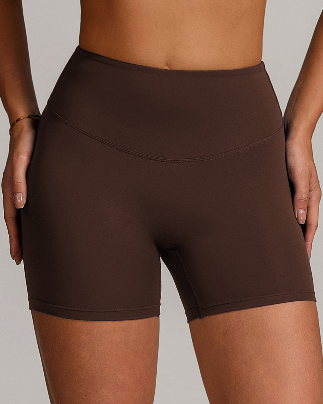 Eula Seamless Shorts - Brown
