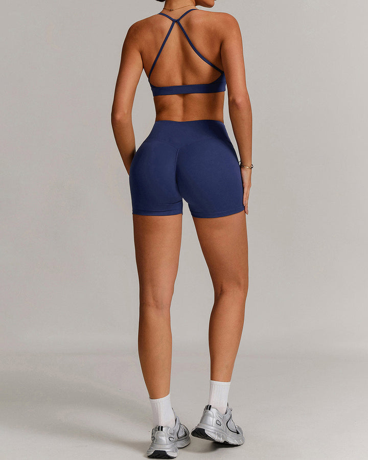 Eula Seamless Shorts - Navy