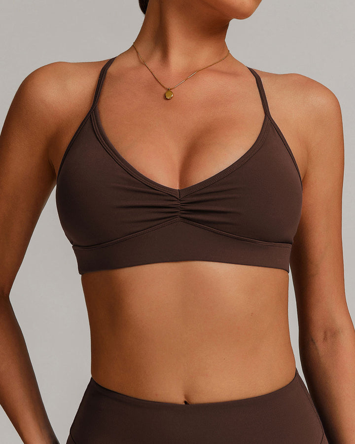 Eula Sports Bra - Brown