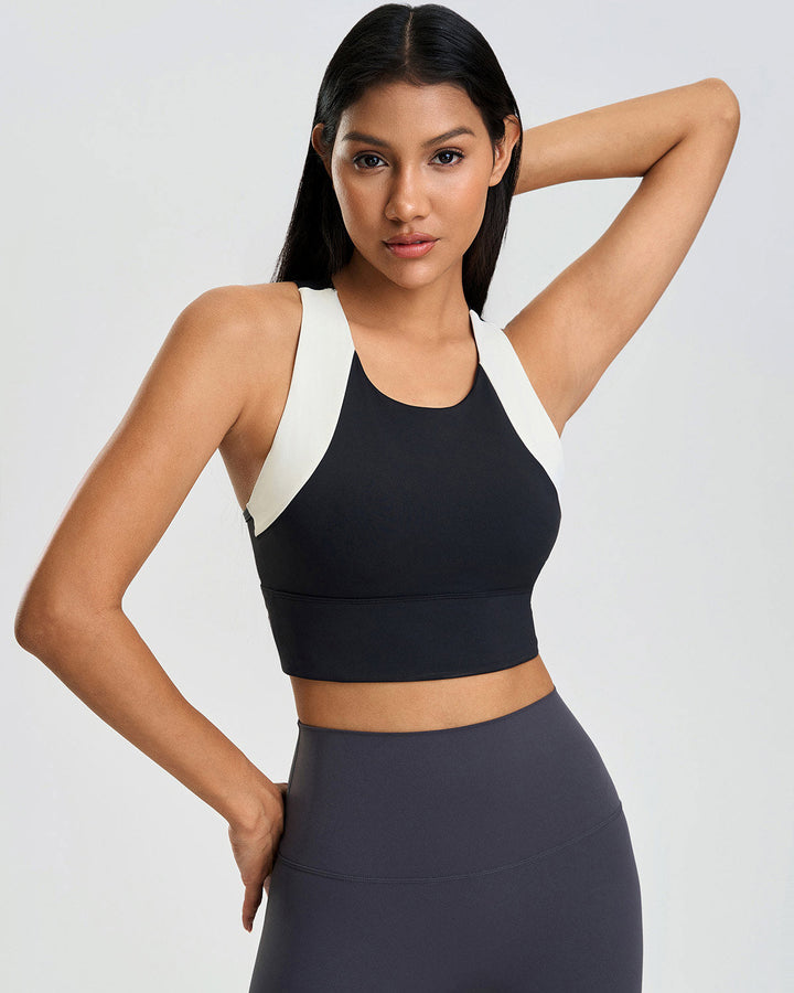 Evadne Crop Top - Black