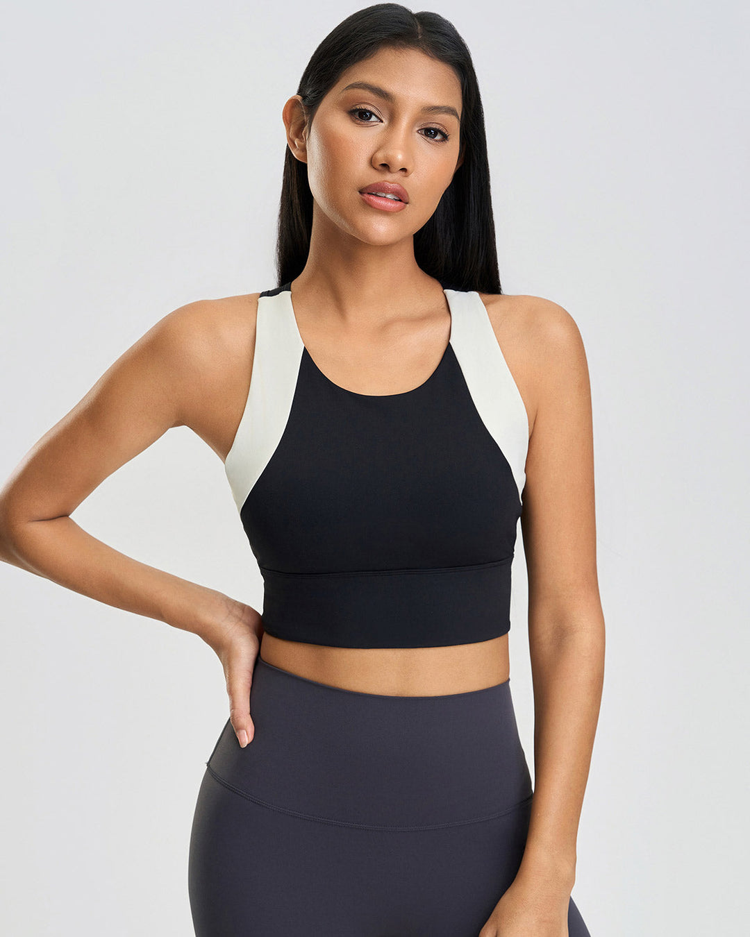Evadne Crop Top - Black