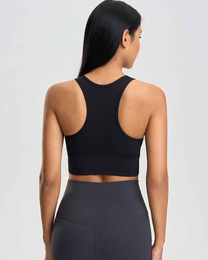 Evadne Crop Top - Black