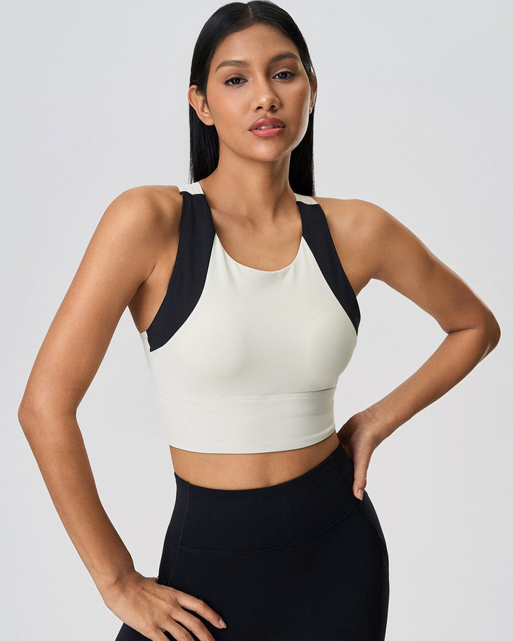 Evadne Crop Top - White