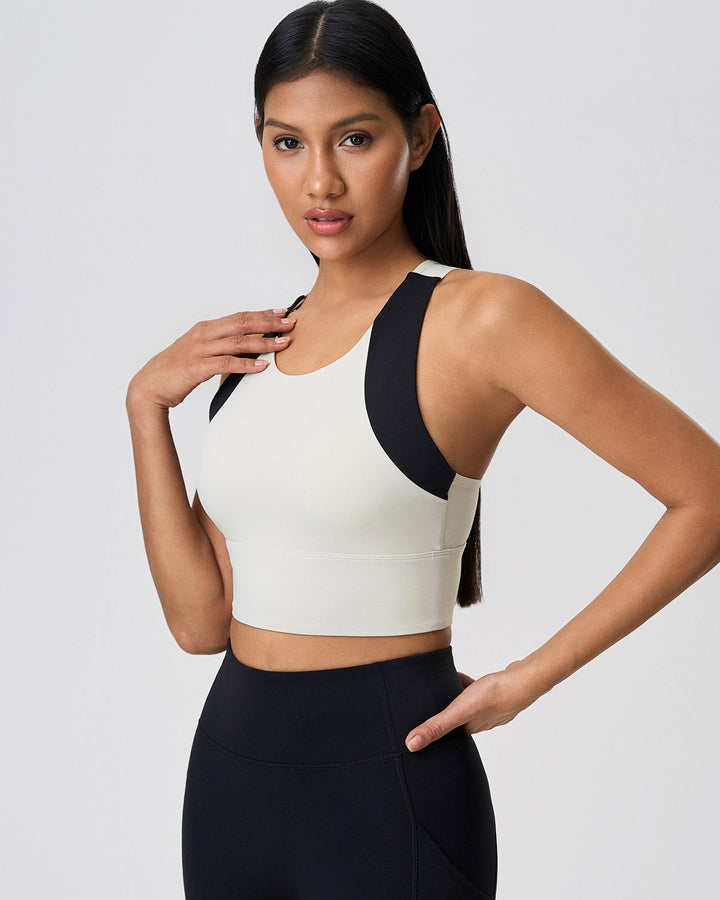 Evadne Crop Top - White