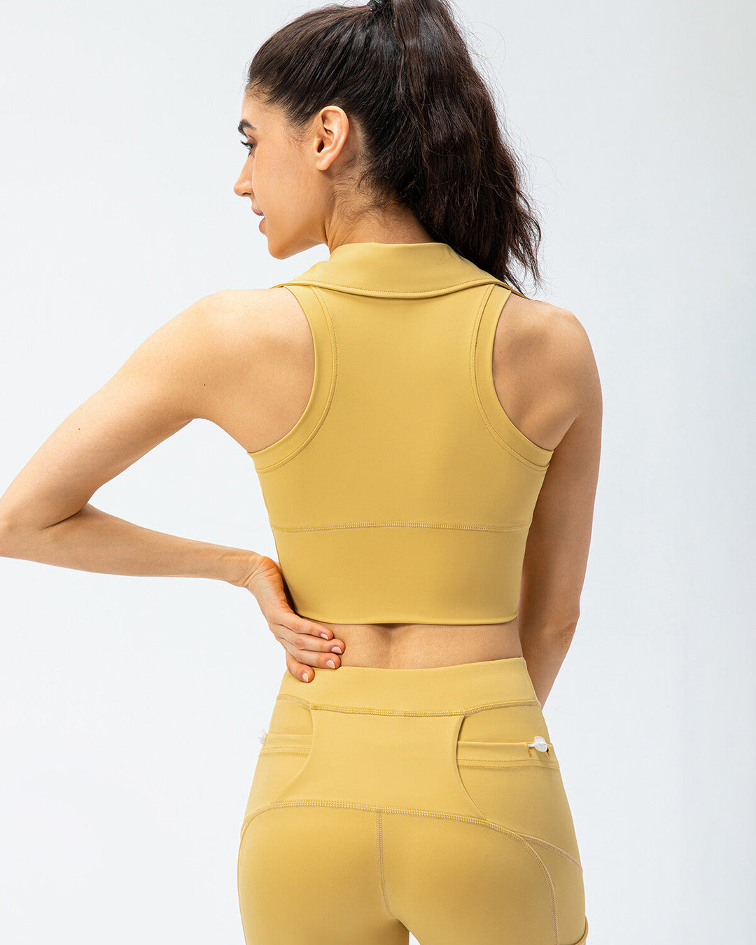 Athena Crop Top - Yellow