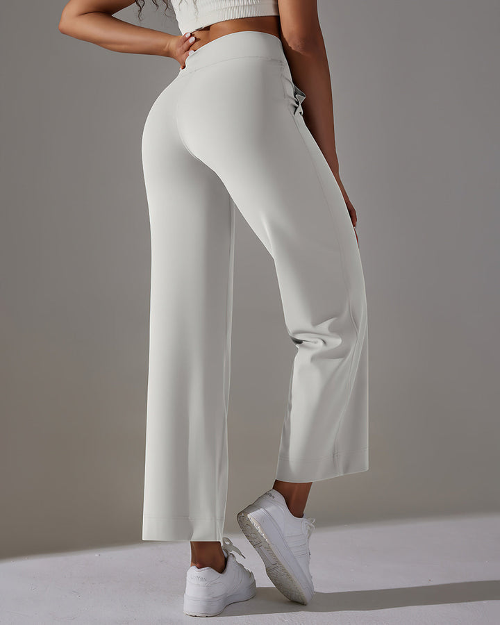 Fern Flare Pocket Leggings - Ash Dove