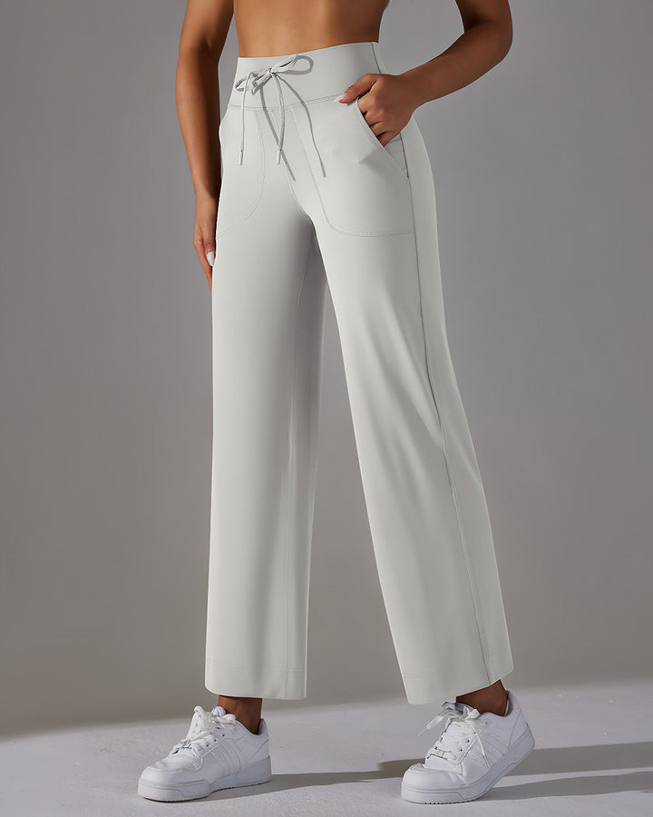 Fern Flare Pocket Leggings - Ash Dove