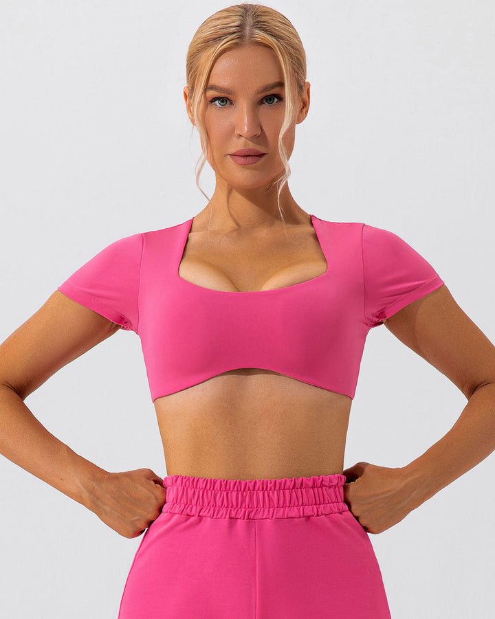 Fleur Crop Top - Pink