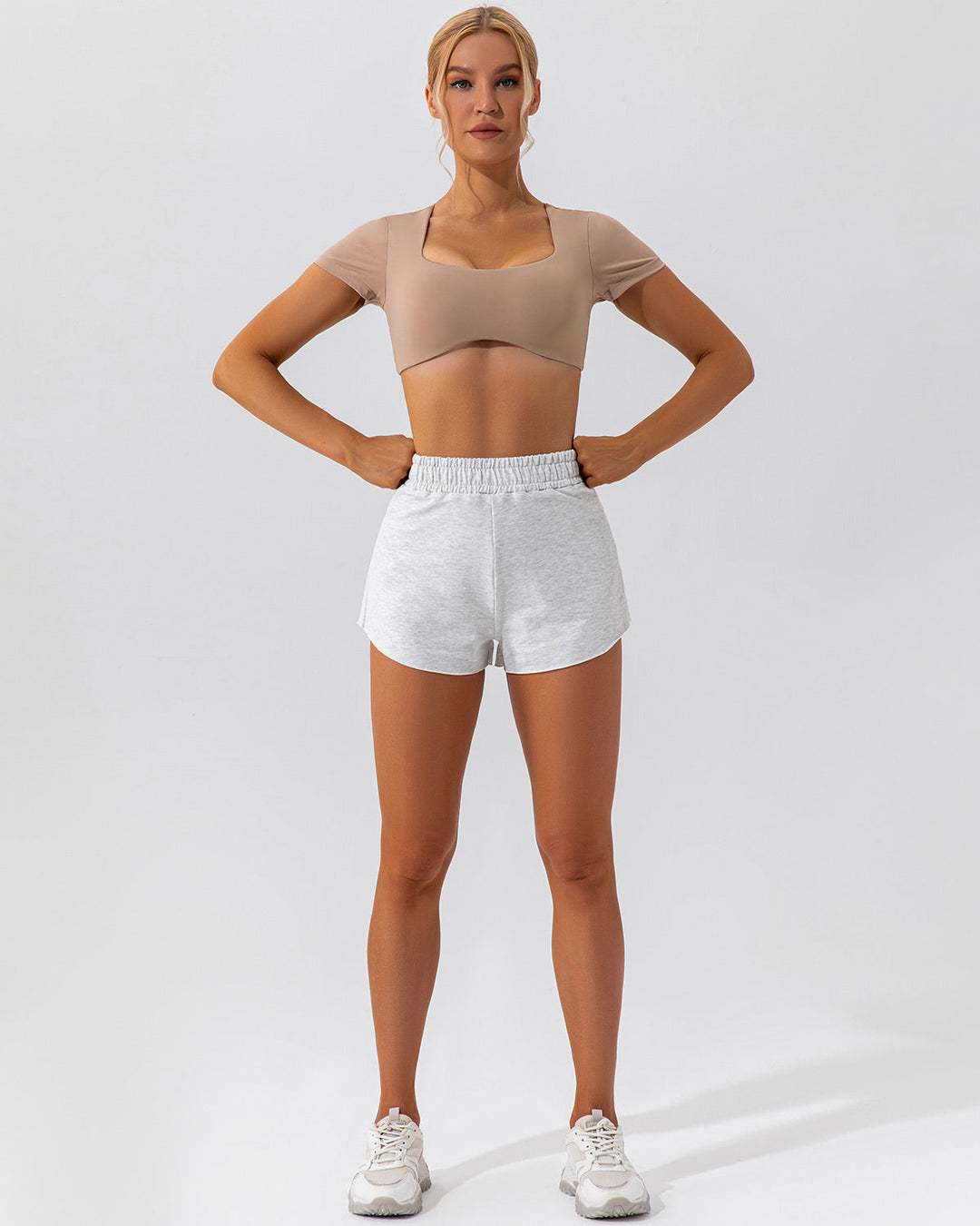 Fleur Shorts - Heather Grey