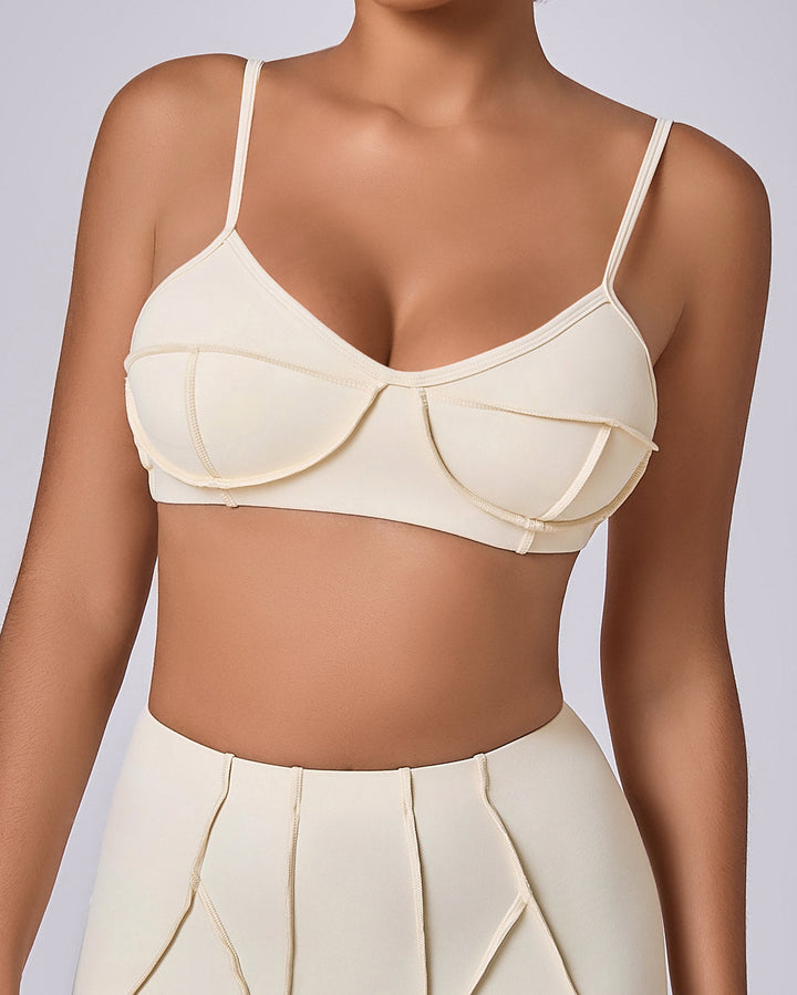 Kira Sports Bra - Beige