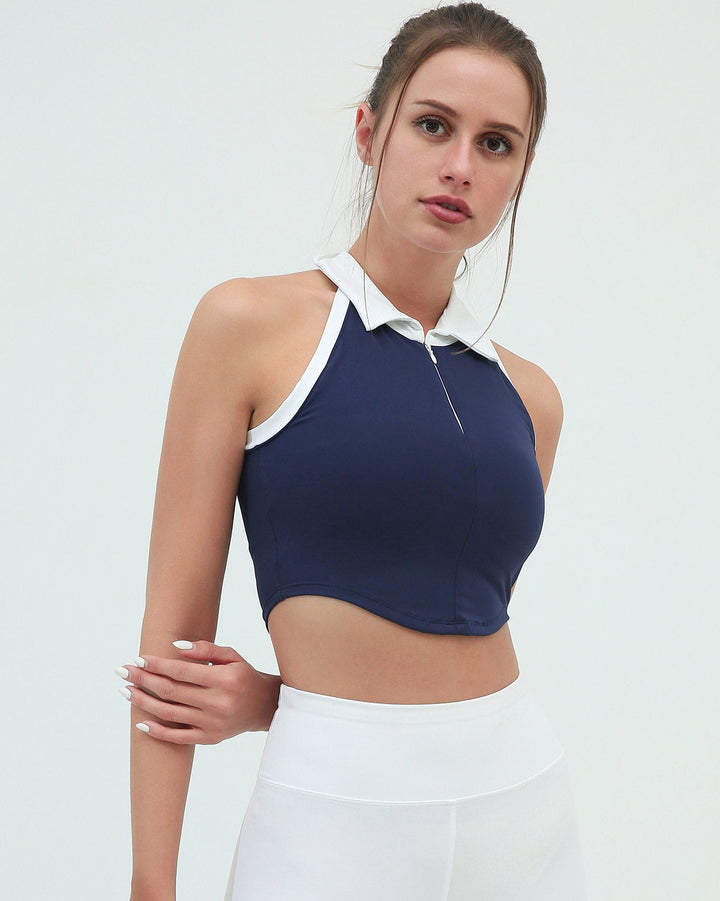 Galatea Crop Top - Navy