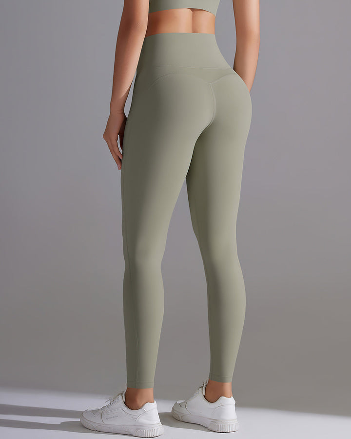Giselle Seamless Leggings - Olive Gray
