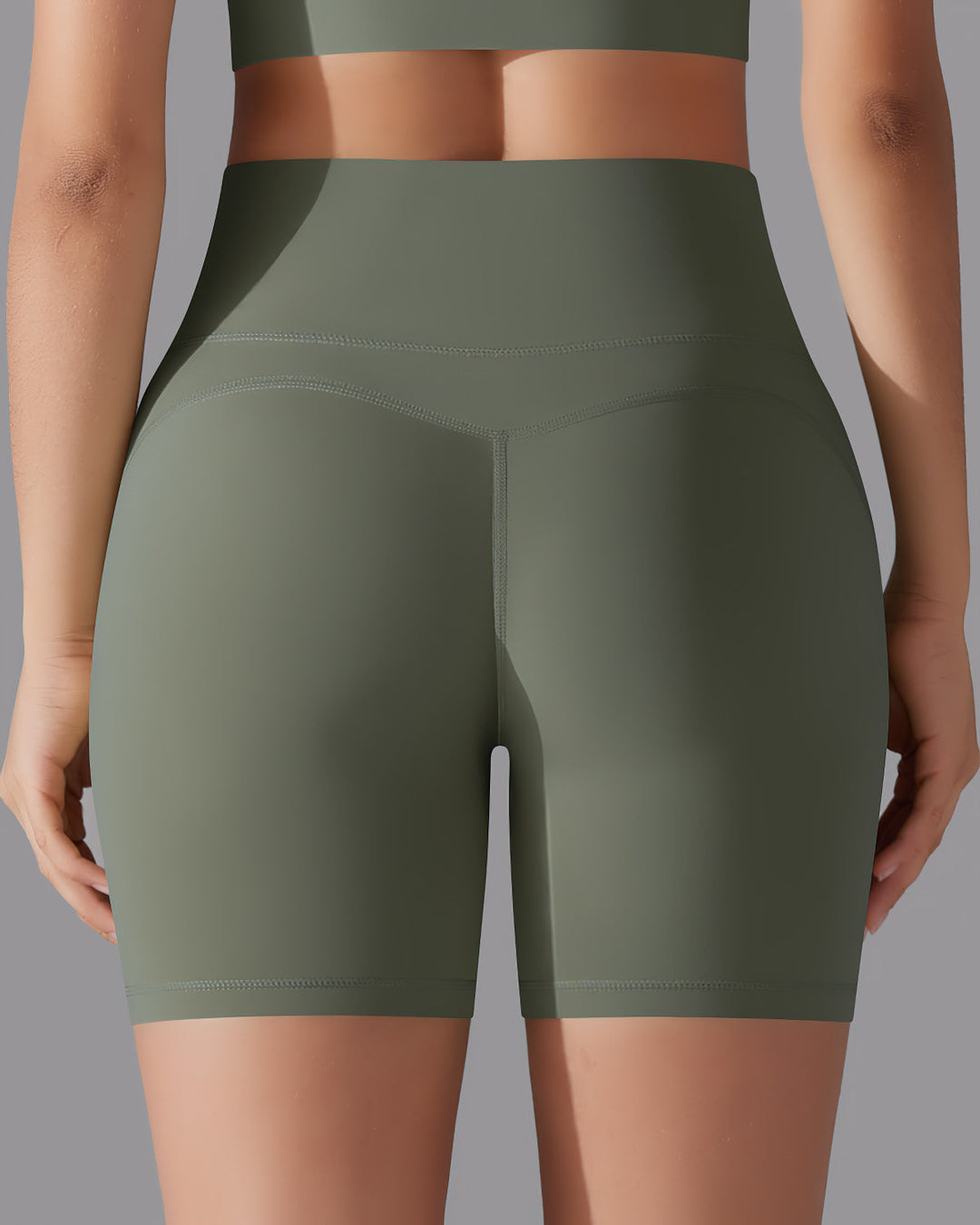 Giselle Seamless Shorts - Army Green