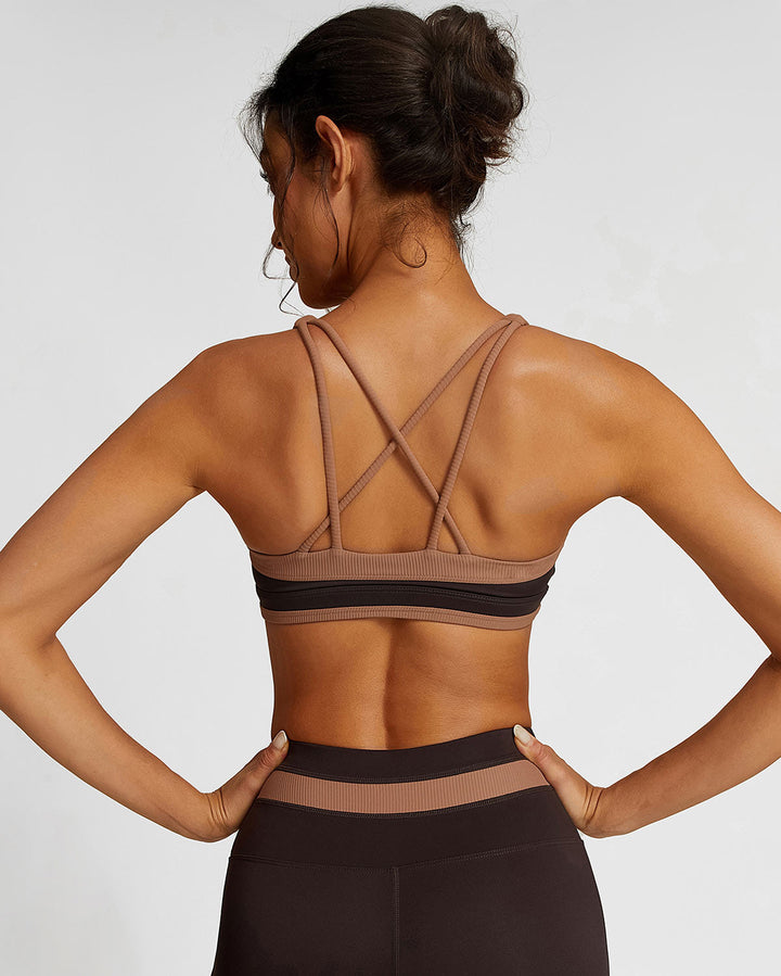 Guinevere Sports Bra - Brown