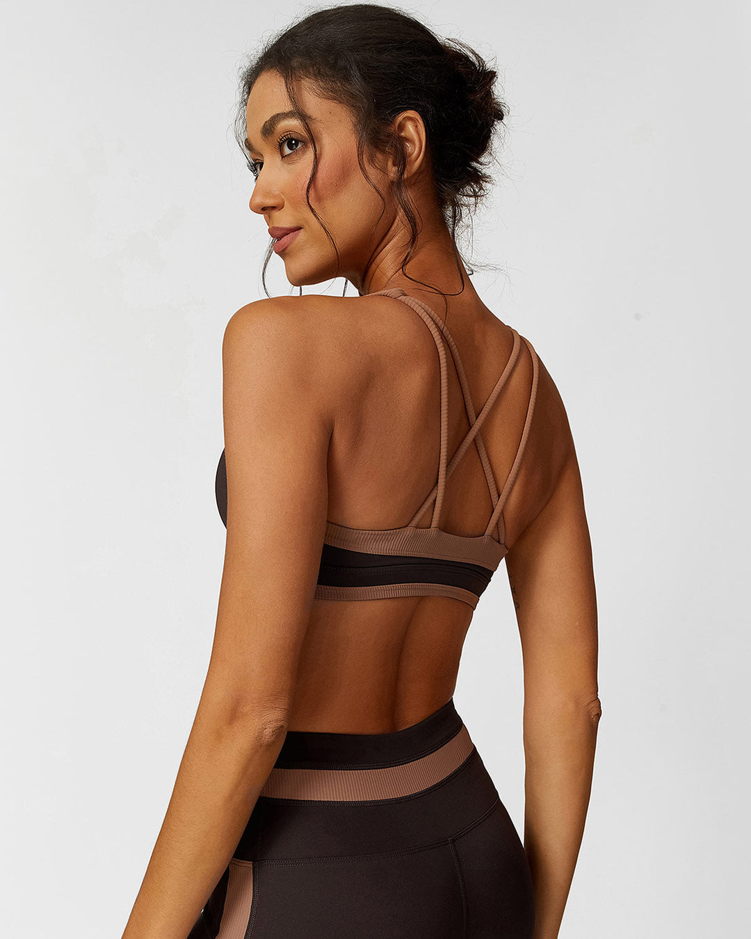 Guinevere Sports Bra - Brown