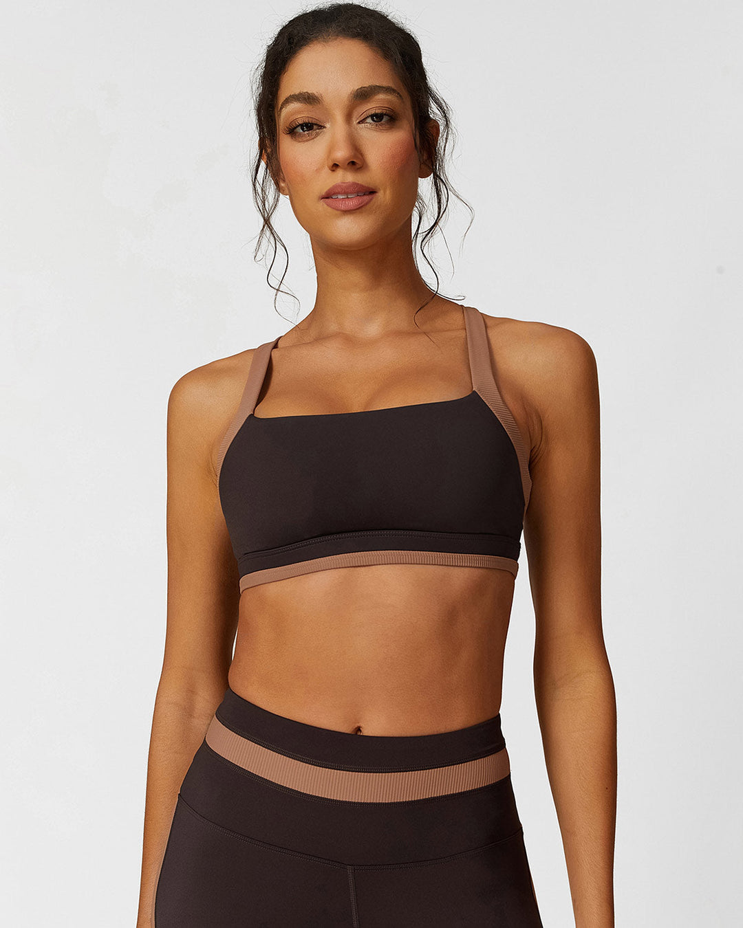 Guinevere Sports Bra - Brown
