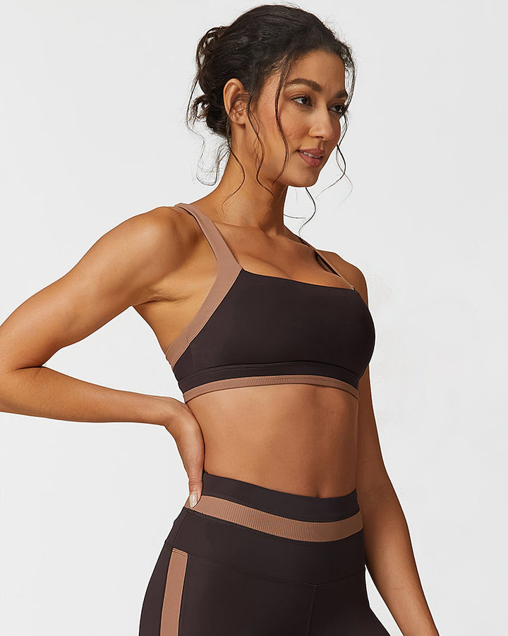 Guinevere Sports Bra - Brown