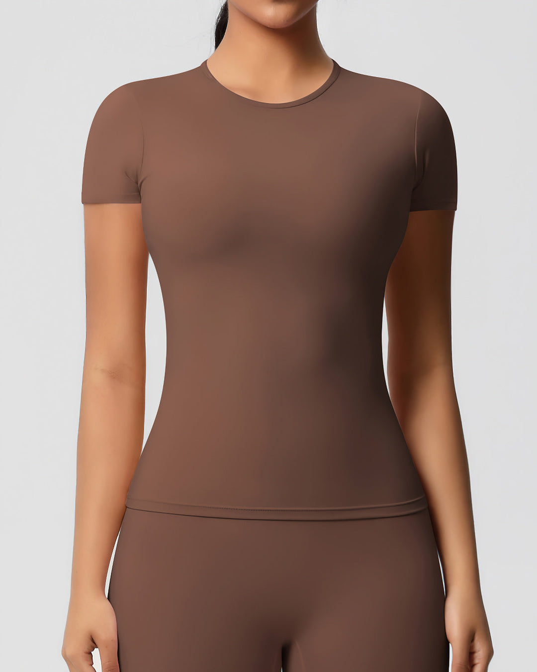 Gwen Active Top - Brown