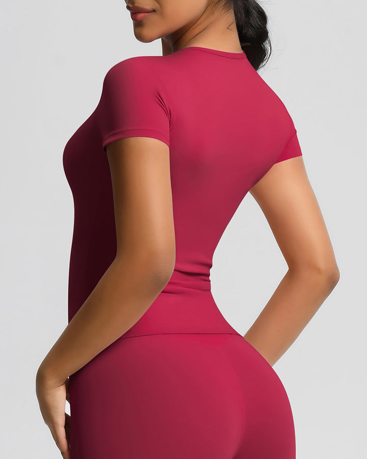 Gwen Active Top - Carmine