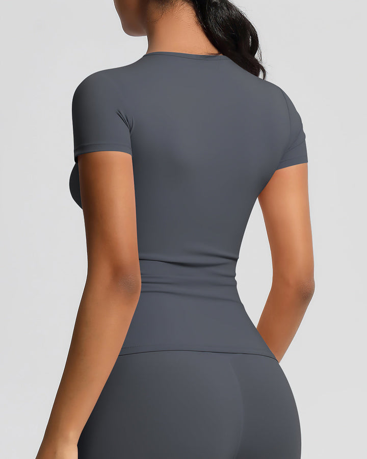 Gwen Active Top - Dark Grey