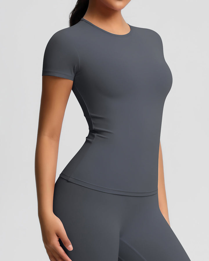 Gwen Active Top - Dark Grey