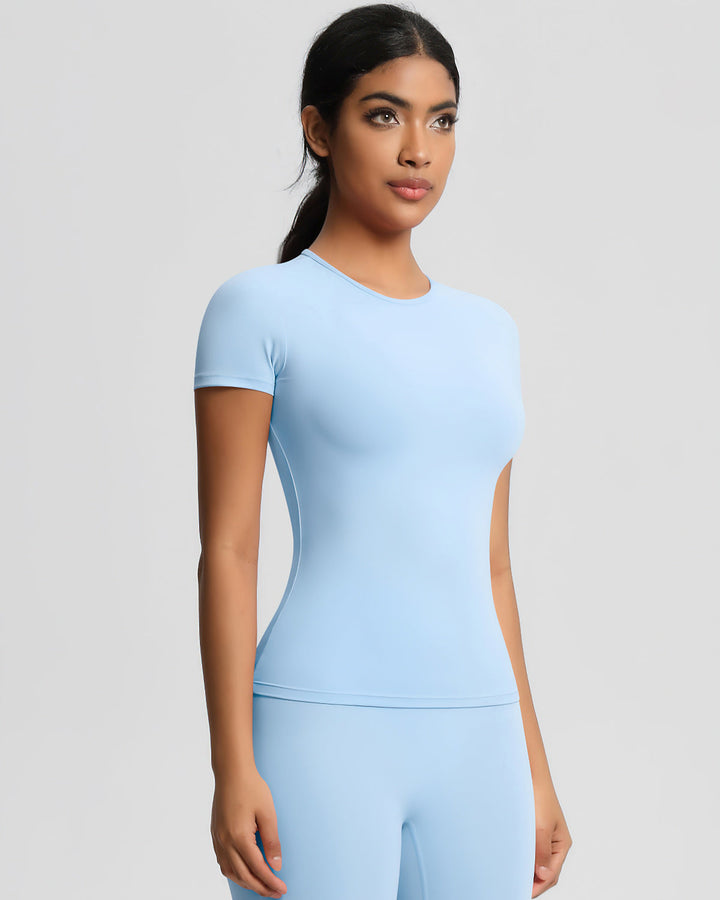 Gwen Active Top - Sky Blue