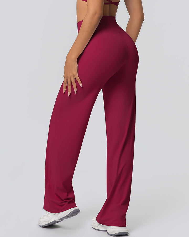 Gwen Flare Leggings - Carmine